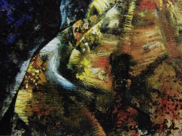 鶴岡義雄、舞扇、希少限定大判画集画、新品高級額装付