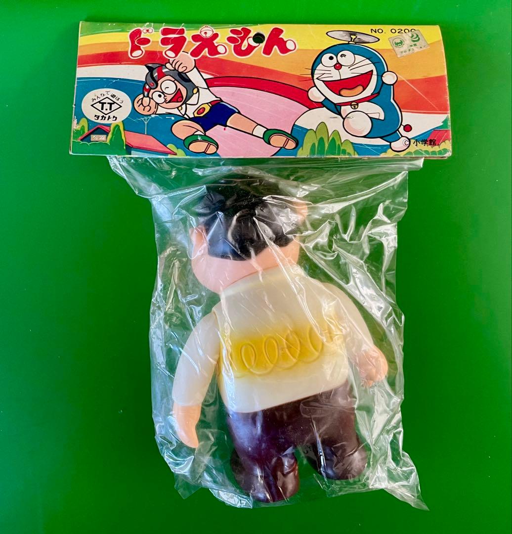 ドラえもん ジャイアン タカトク ソフビ人形 デッドストック未開封新品 当時物