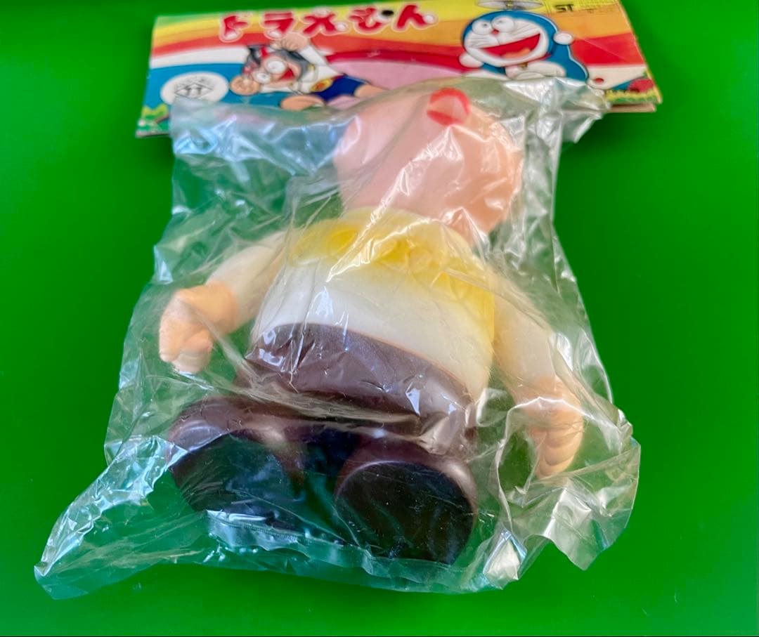 ドラえもん ジャイアン タカトク ソフビ人形 デッドストック未開封新品 当時物