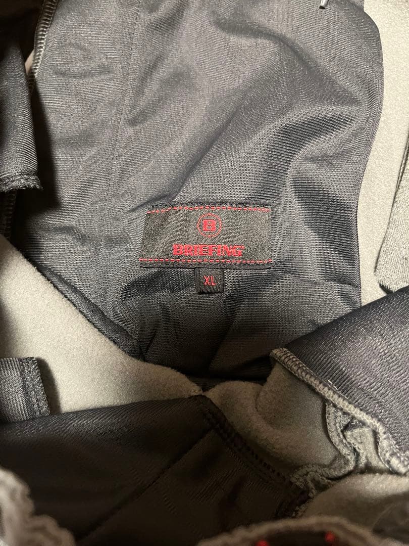 美品　BRIEFING POLARTEC グレー　XL セットアップ