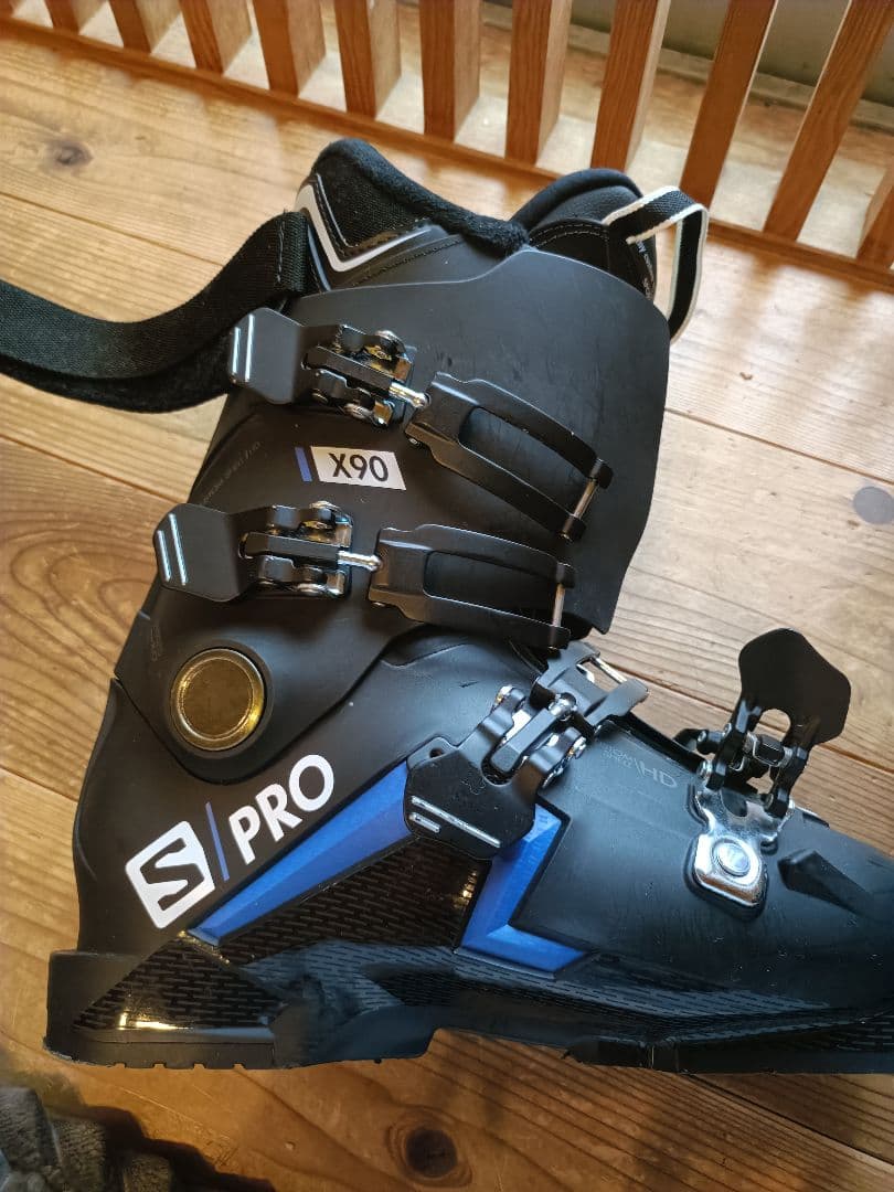 Salomon X90 スキーブーツ 黒/青25cm
