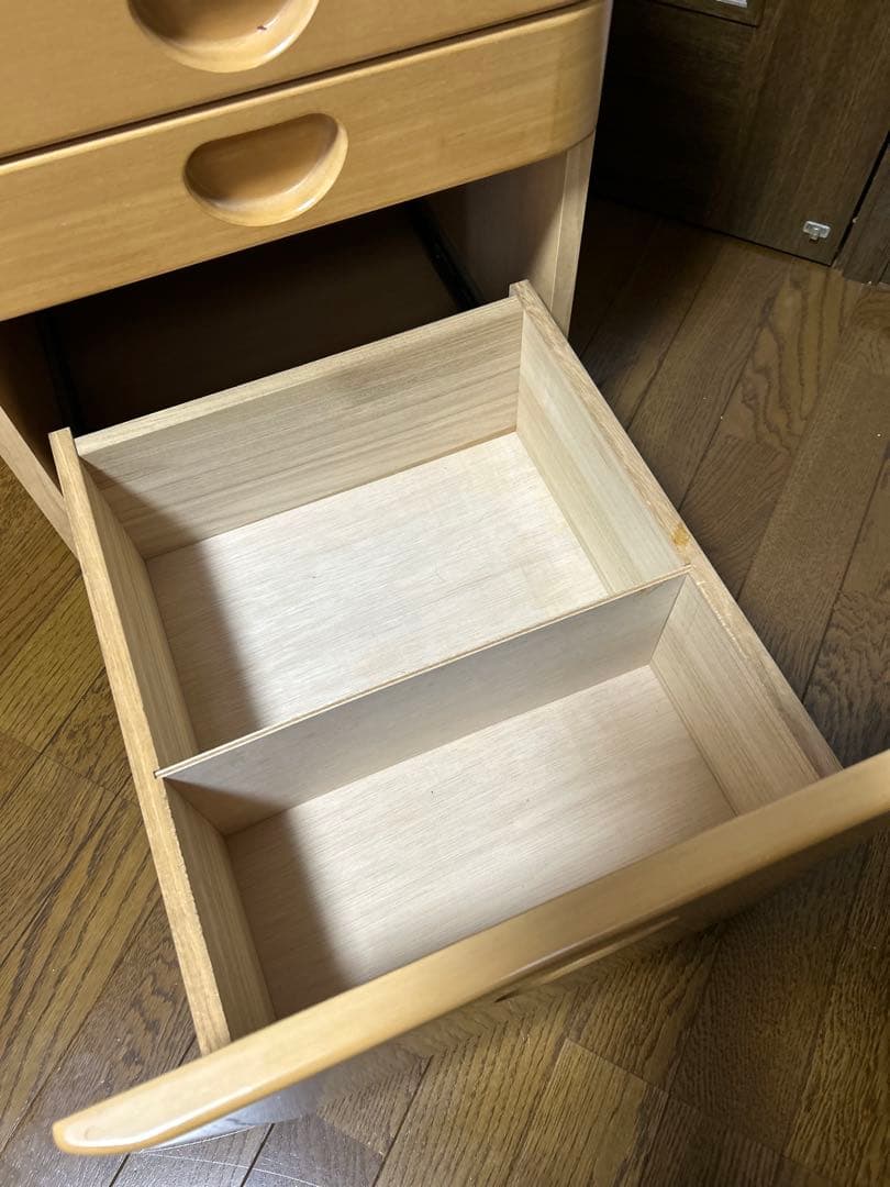 天板昇降式デスク用ワゴン　キャスター付き