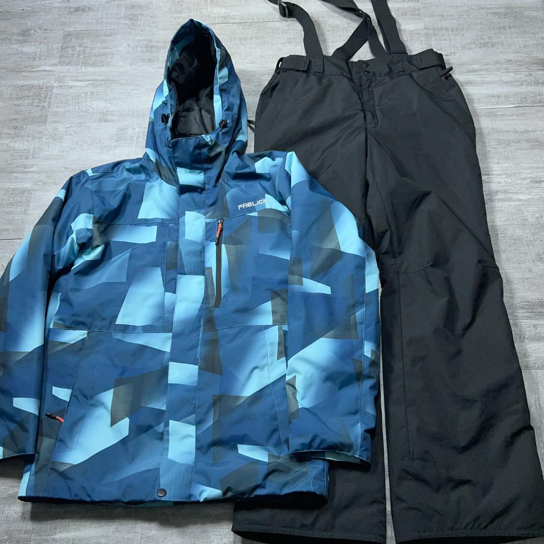 お買い得★ FABLICE ファブリス スキーウェア メンズM 総柄 旅行や授業