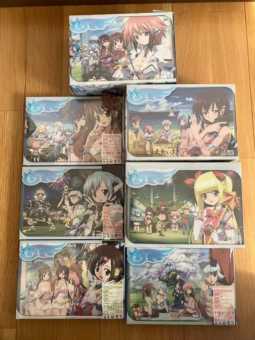 そらのおとしもの　初回限定版　DVD 全巻 イカロス　ニンフ　抱き枕カバー