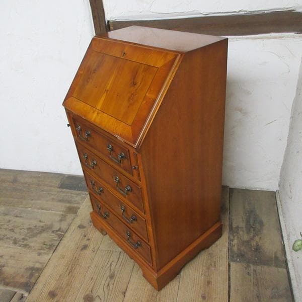 イギリス アンティーク 家具 ライティングビューロー デスク 机 6918d