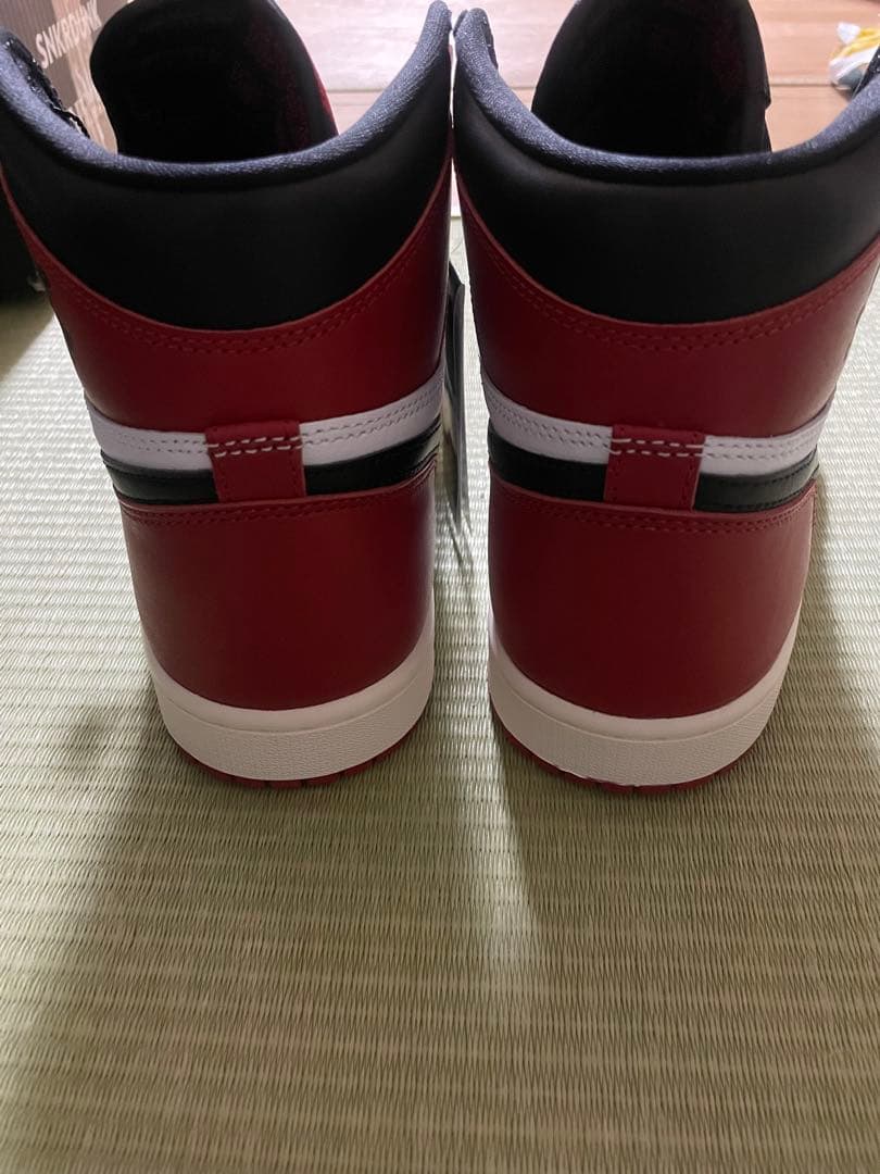 エアジョーダン1ハイOG ブラック/ホワイト/レッド 28.5cm