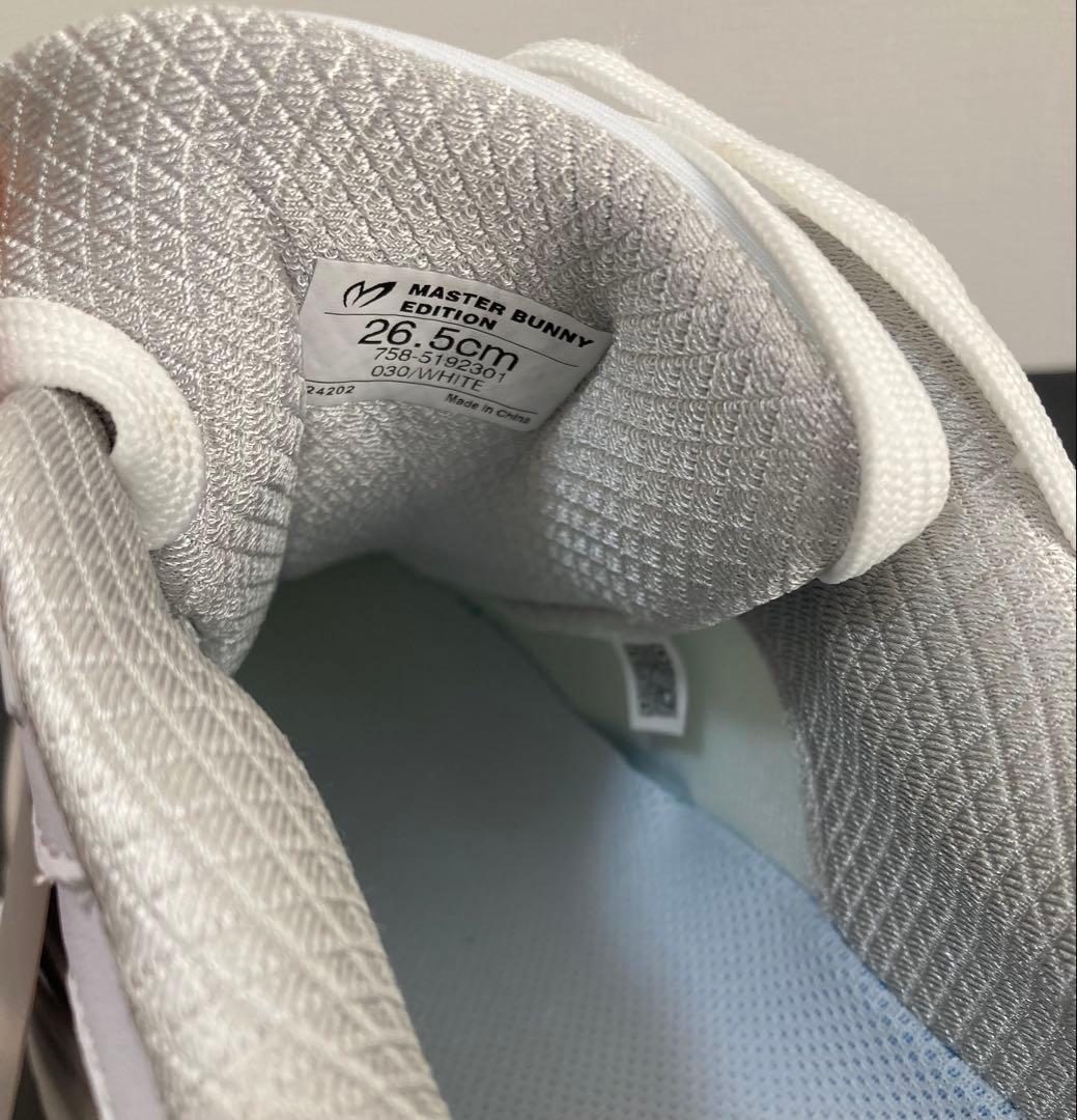 新品 パーリーゲイツ マスターバニー メッシュライクシューズ 26.5cm 白