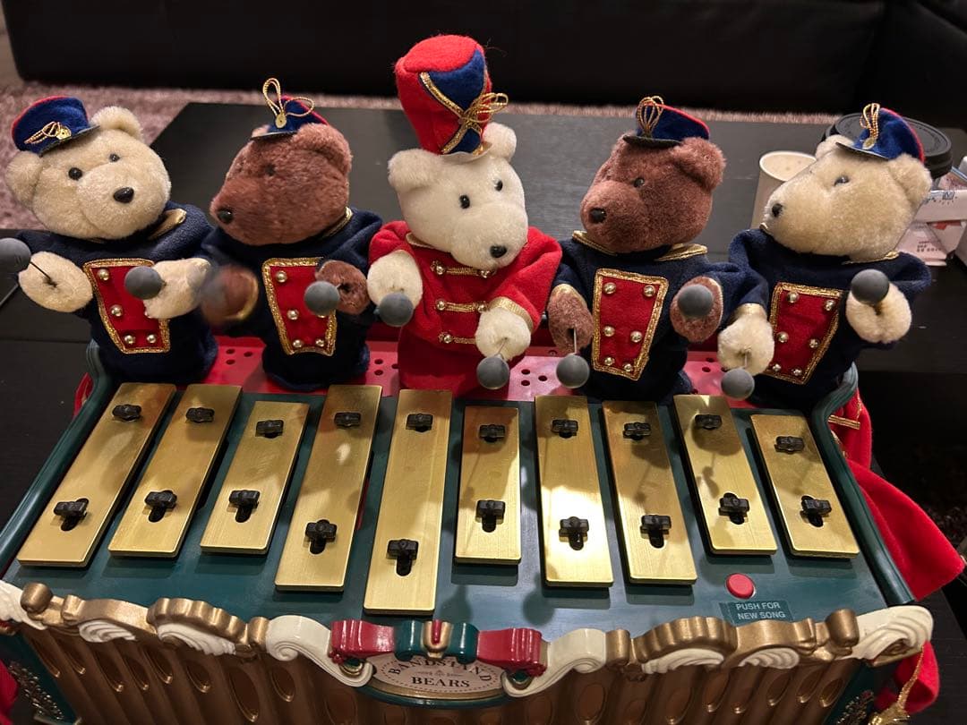 ♡ビンテージ♡サンリオ クマ 演奏付きシロフォン 鉄琴