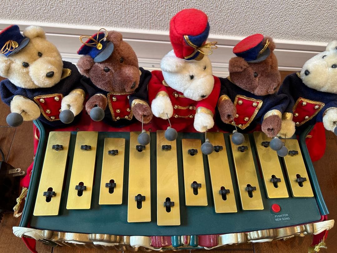 ♡ビンテージ♡サンリオ クマ 演奏付きシロフォン 鉄琴