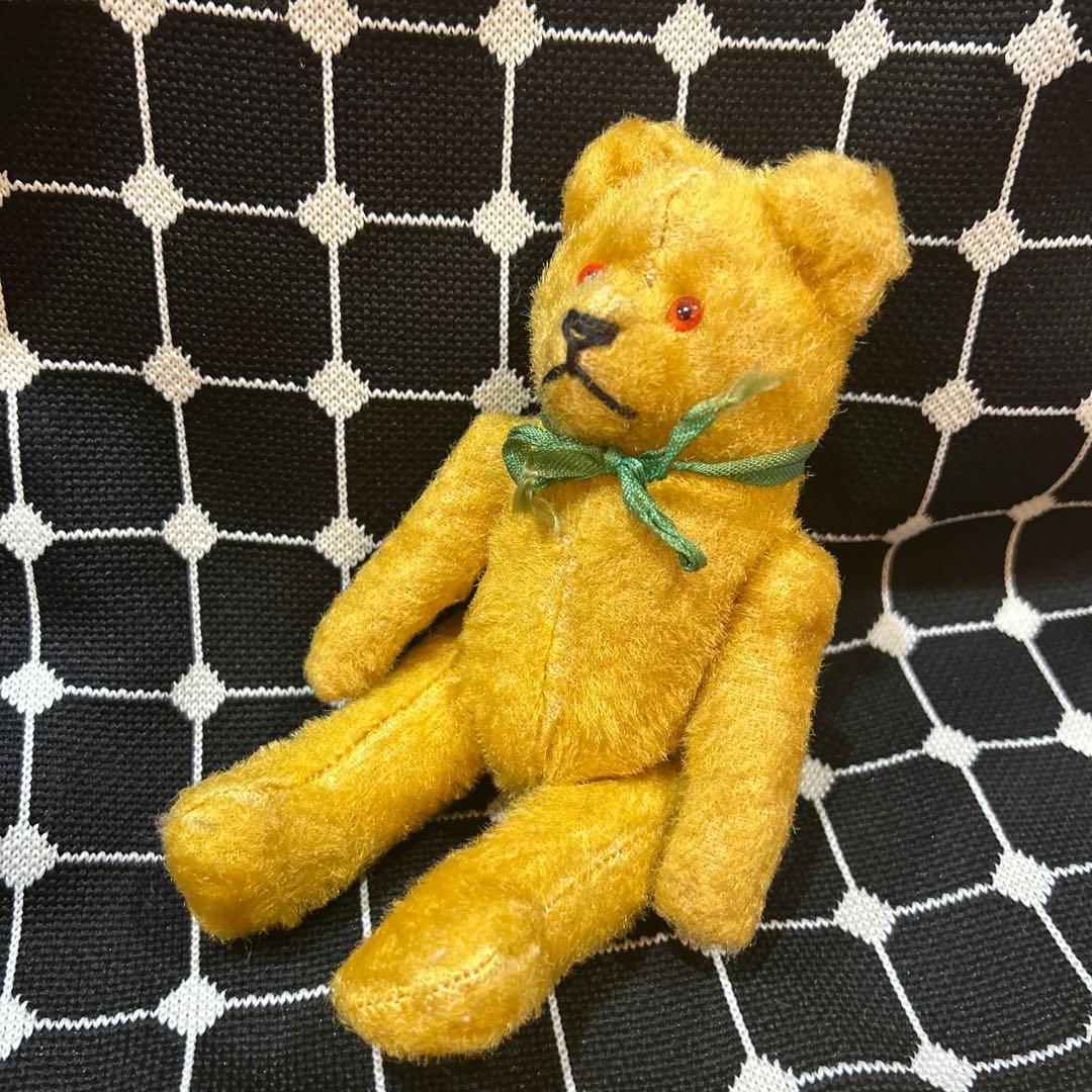 お値下げ！ヴィンテージベア　ゴールドのピーナッツベア