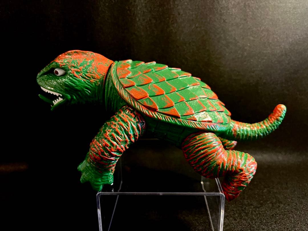 日東 レトロ　ソフビ ガメラ 緑腹タイプ 2期復刻