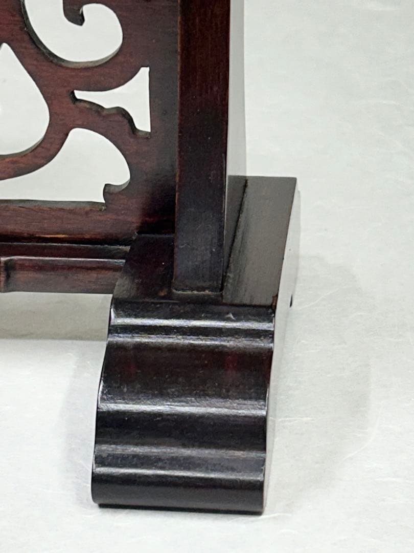 刀掛け　3本掛け　唐木？　日本刀