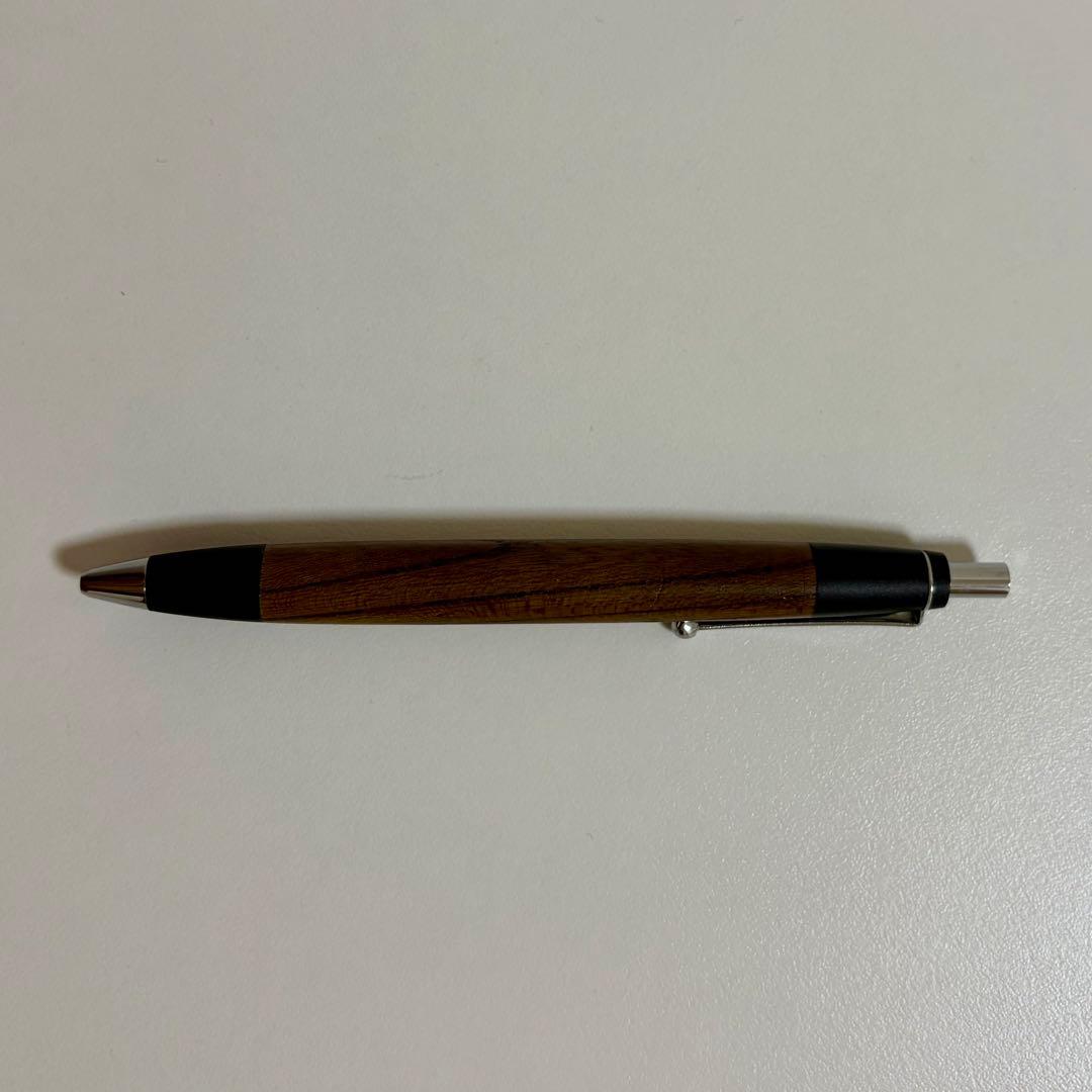 野原工芸　神代けやき ボールペン 玉クリップ 銀金具 廃番