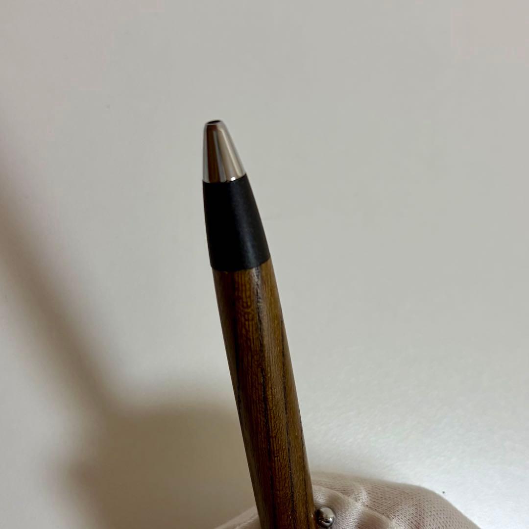 野原工芸　神代けやき ボールペン 玉クリップ 銀金具 廃番