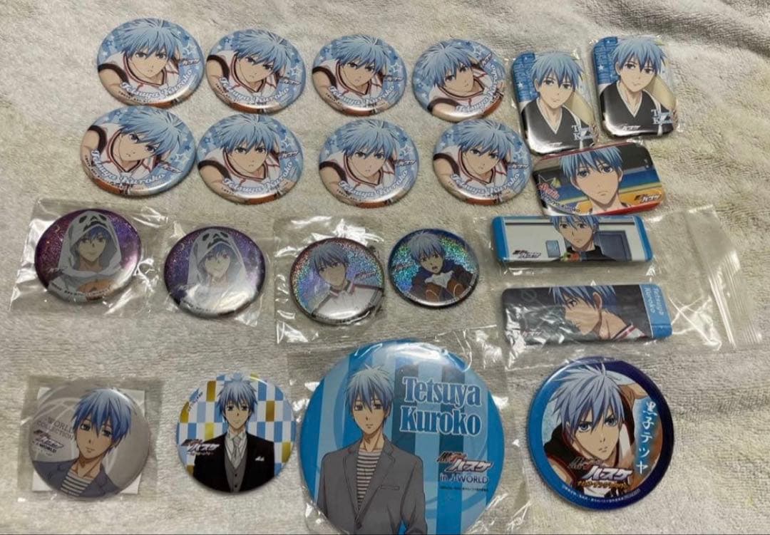 黒子のバスケキャラクター缶バッジセット