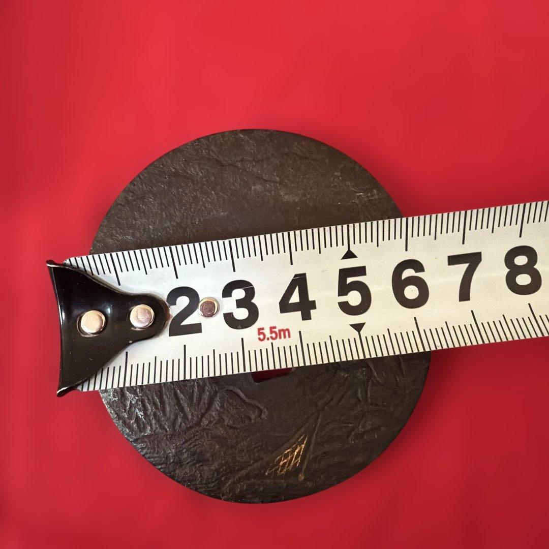 時代 古鍔 鉄地 丸形 武具 刀装具