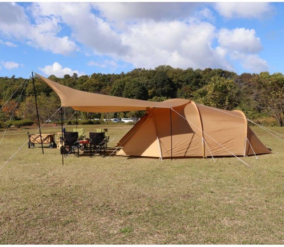 中古品　IGNIO 2ルーム トンネルテント&ヘキサタープセット