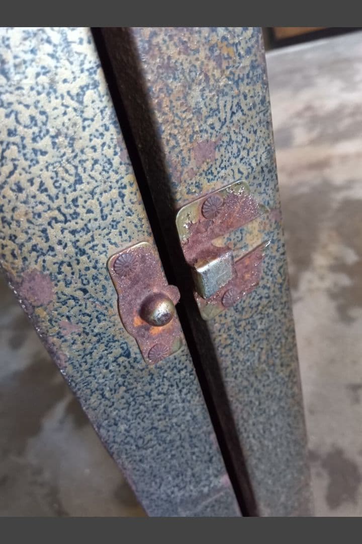 USA製 ビンテージ 折り畳みスチールテーブル 店舗什器 アウトドア キャンプ