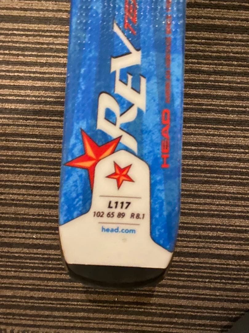 HEAD ジュニア キッズ スキー 板 ビンディング付き　117cm