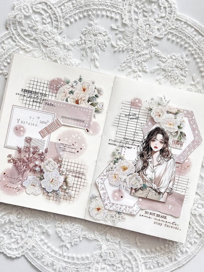 コラージュ素材　紙もの　素材紙　【2588】