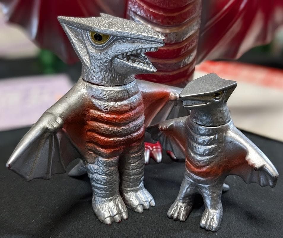 【テロン】昭和ガメラ＆ギロン＆宇宙ギャオス（日東復刻）ソフビ９体セット