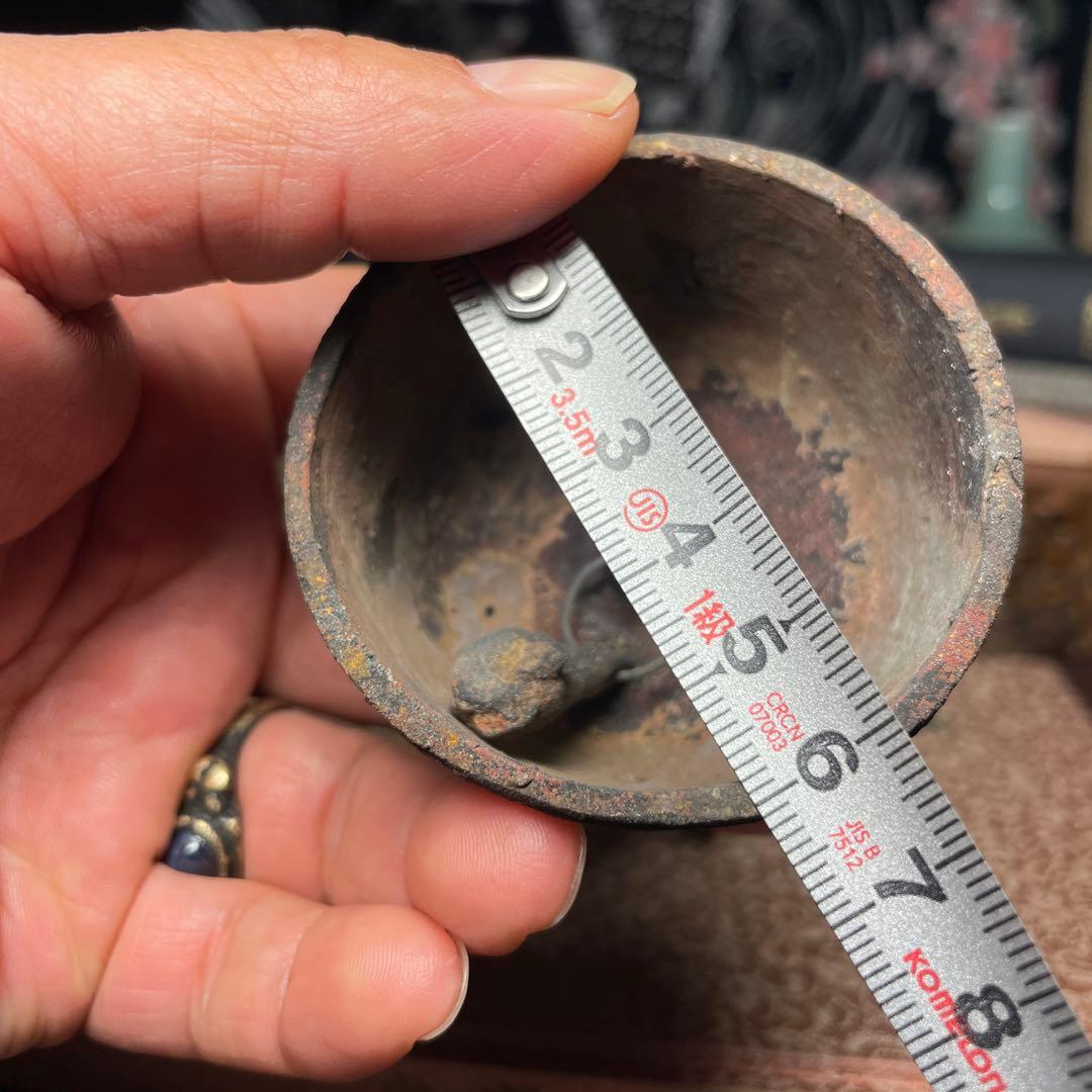 金属製 人形形状の鐘 ちいさな音が鳴るハンドベル 古道具 骨董