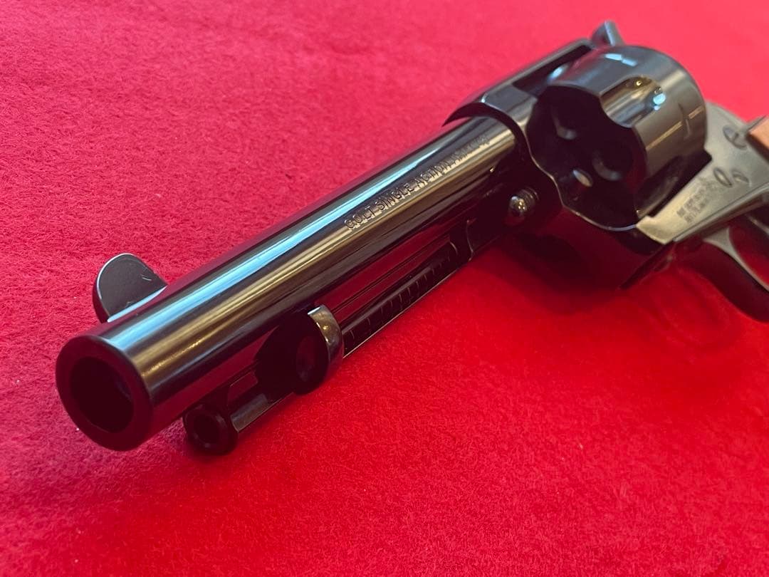 タナカ Colt SAA DCスチールフィニッシュ　木グリ　ガスリボルバー