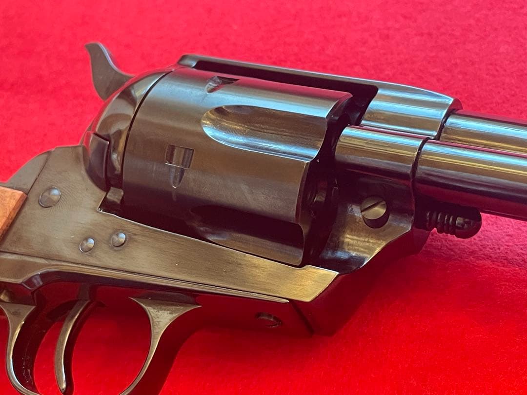 タナカ Colt SAA DCスチールフィニッシュ　木グリ　ガスリボルバー