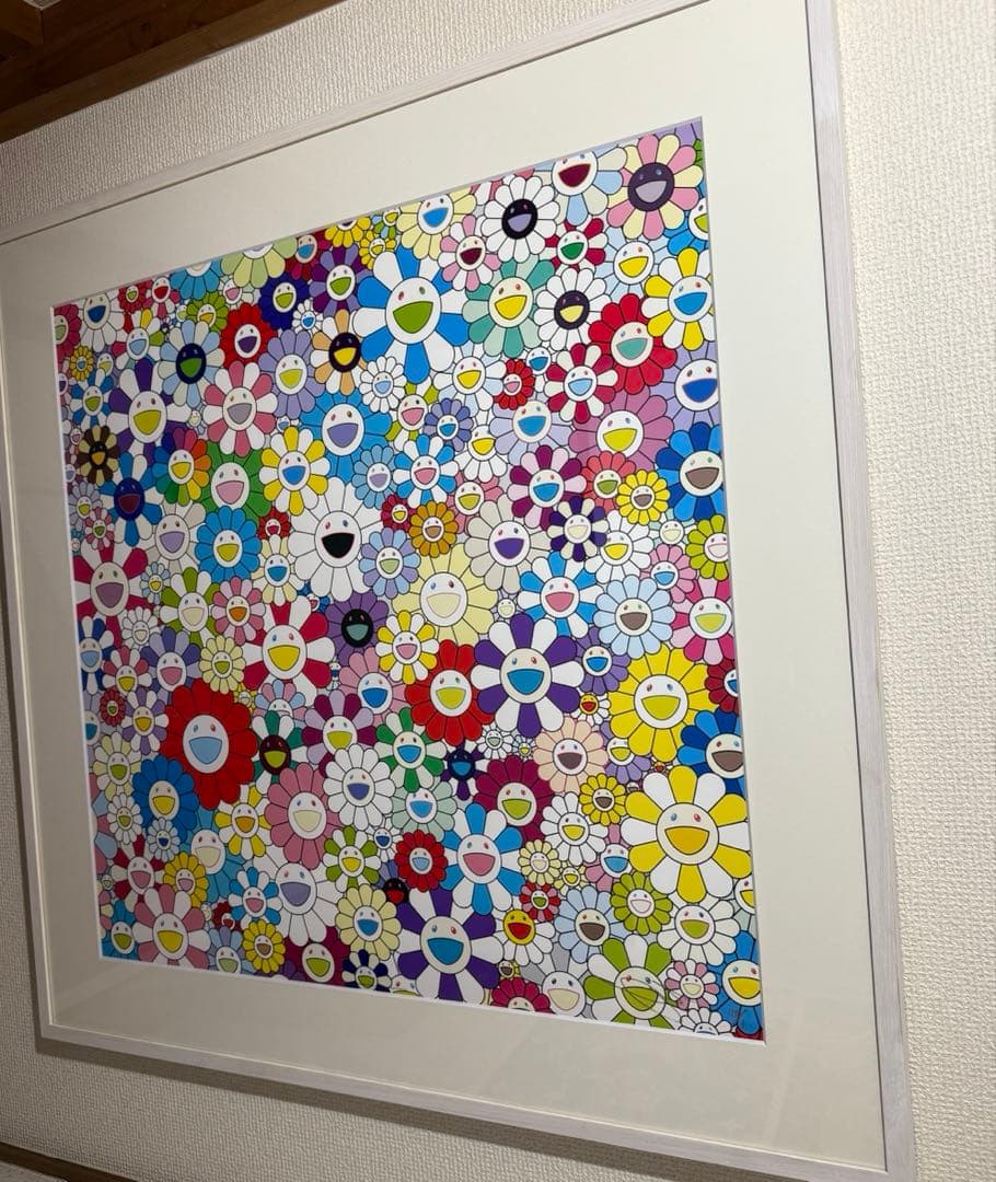 他の方発送×村上隆シルクスクリーン2点　額装