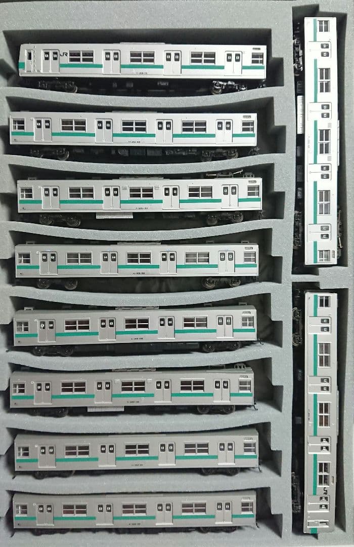 Nゲージ マイクロエース 203系100番台 LED換装 ドア窓表記 精密加工品