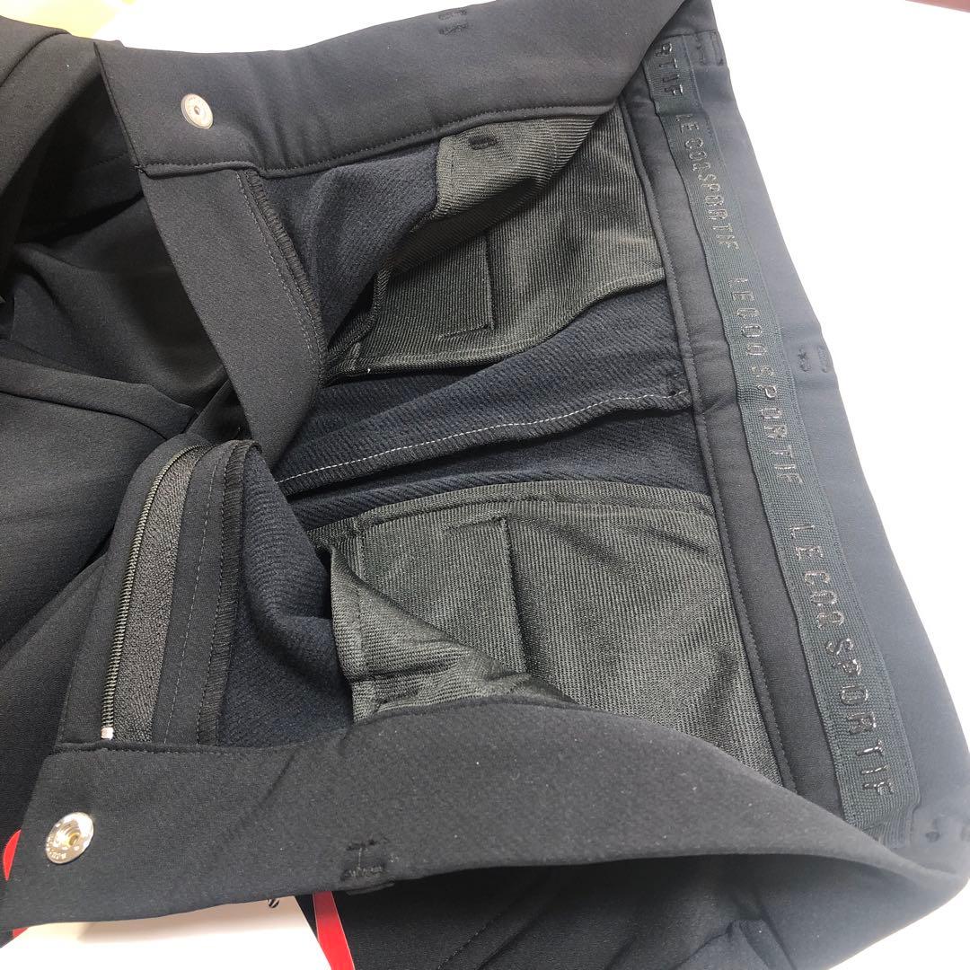 ルコックスポルティフ黒 ストレッチパンツ レディース ゴルフLL