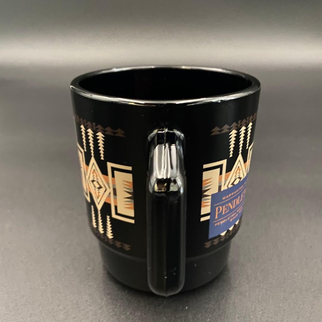 Fire-King スタッキングマグ PENDLETONハーディング ブラック①