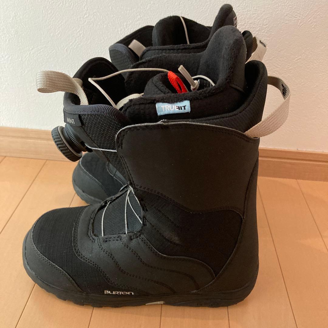 美品24.0 BURTON MINT BOAスノーボードブーツ ブラック