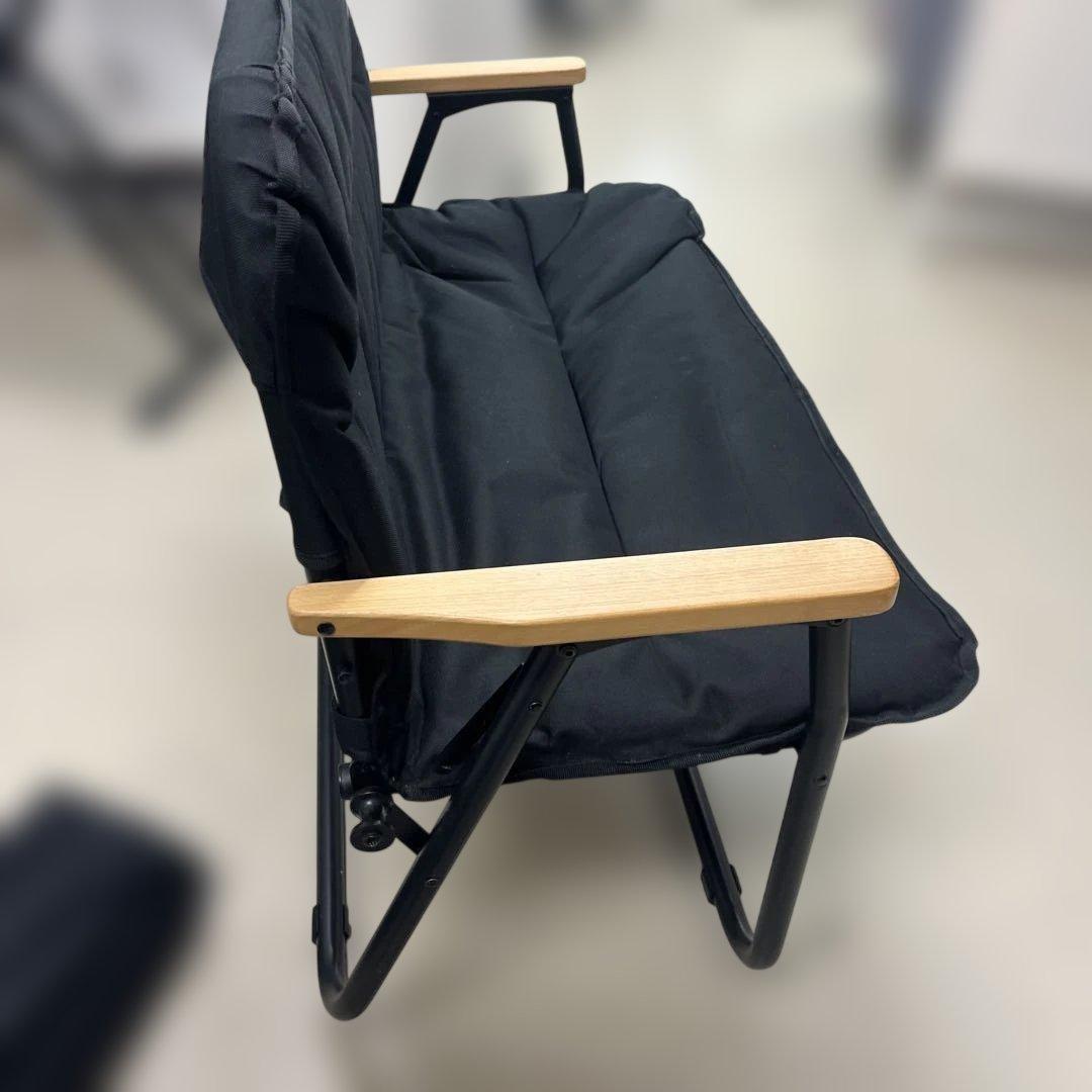 DOD グッドラックソファ ブラック 2人掛け 折りたたみチェア キャンプT