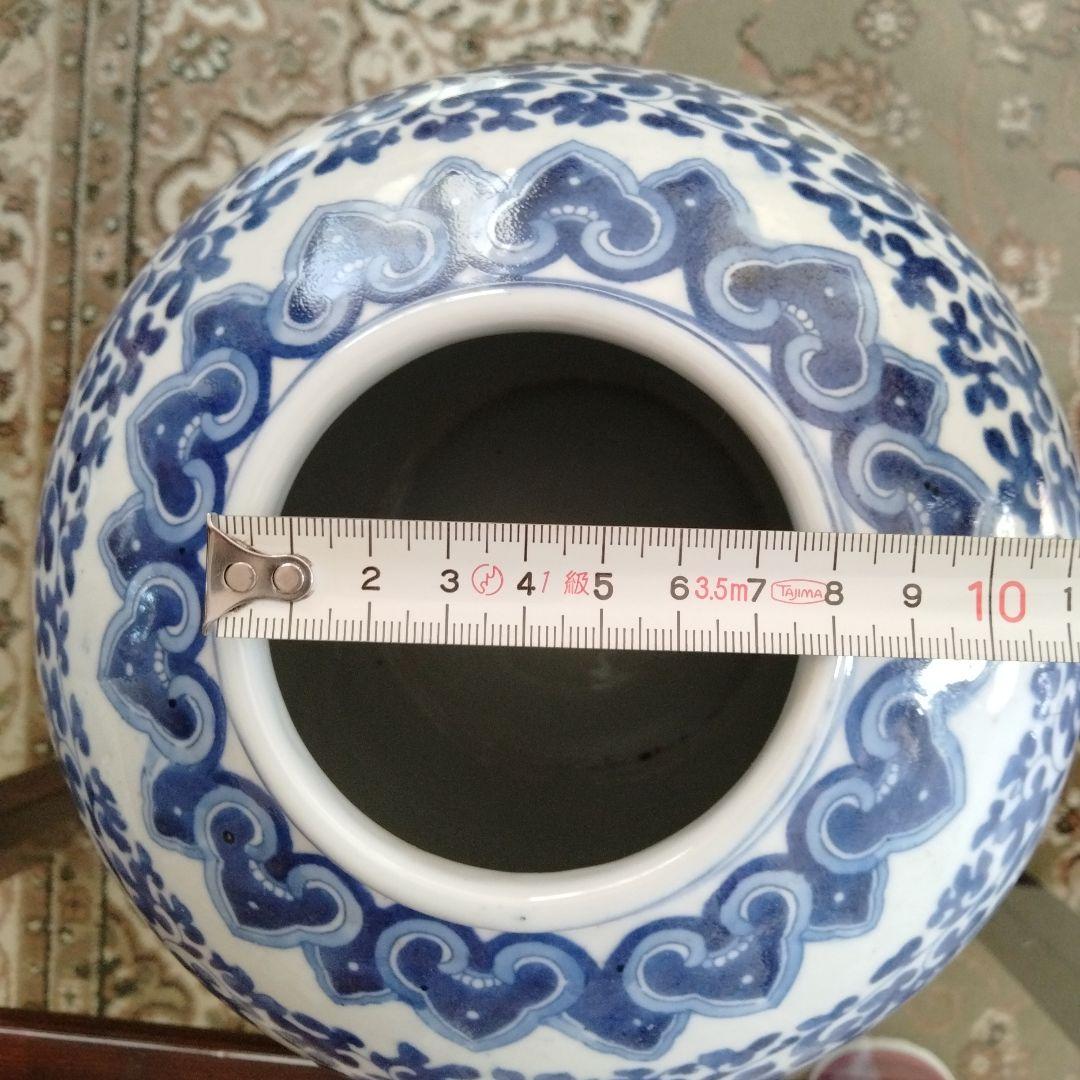 中国骨董旧家蔵七十年前旧蔵【染付青花大壺】中国江西景徳鎮输出名瓷日本输入在銘あり
