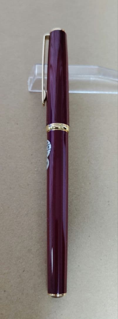万年筆　プラチナ　14K　細字　ワインレッド