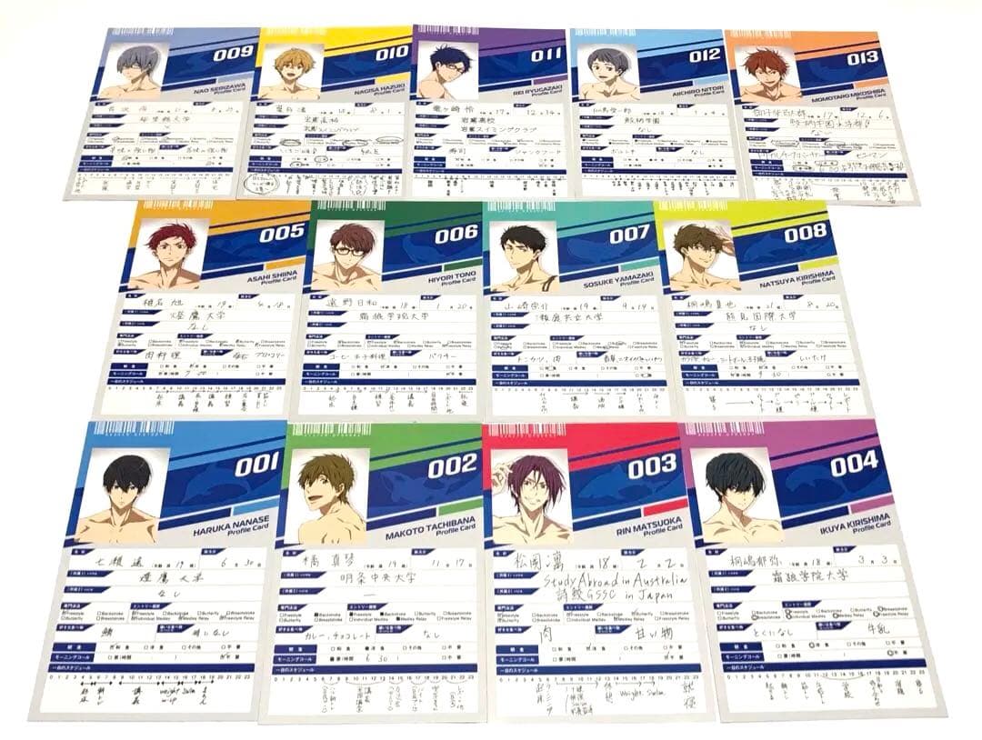 美品◎Free!Dive to the Future プロフィールカード 七瀬遙