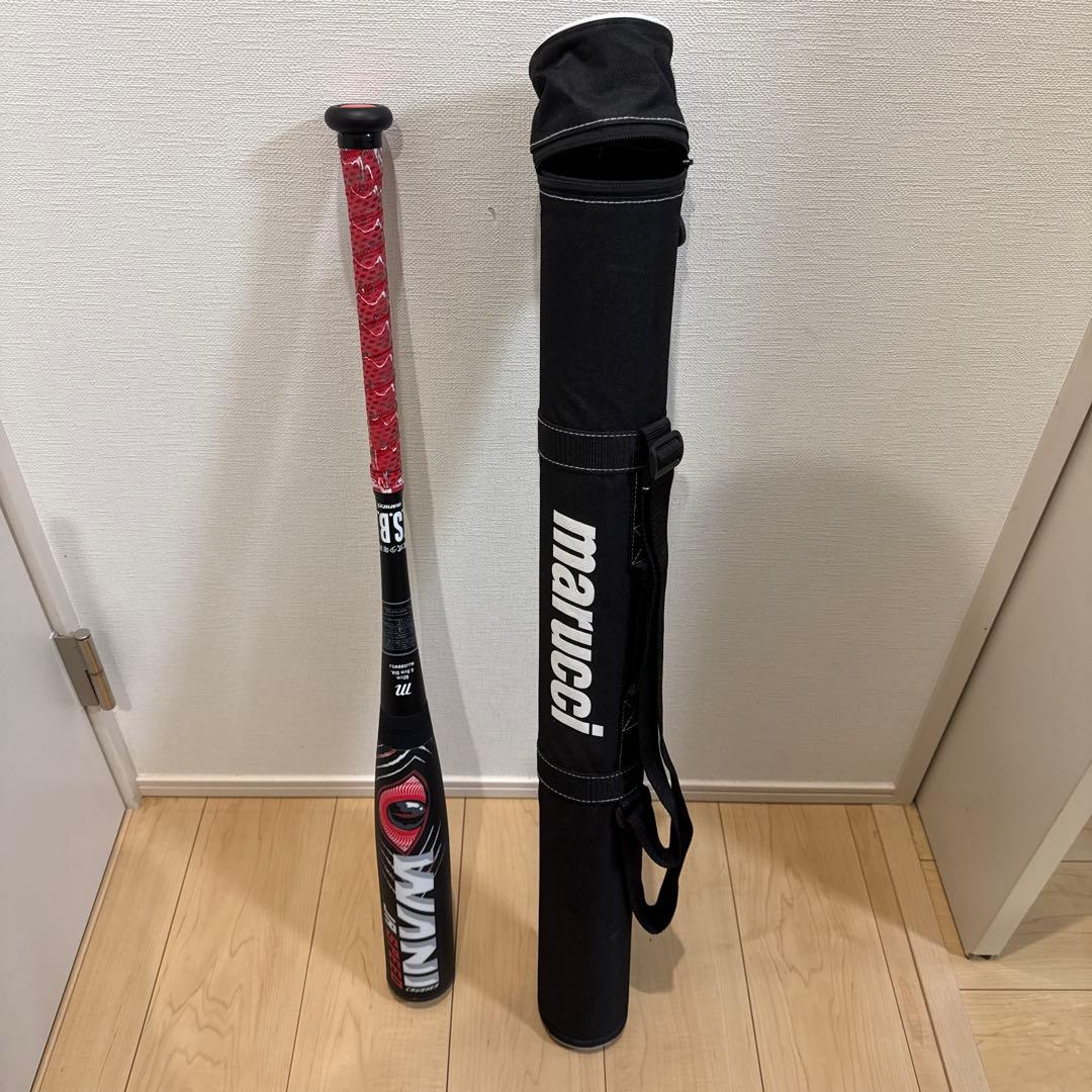 最終スタート価格 赤ワニ少年軟式用バット 82cm 609g ほぼ新品・未使用品