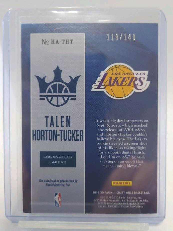 その他 NBA Court Kings Talen Horton-Tucker /149