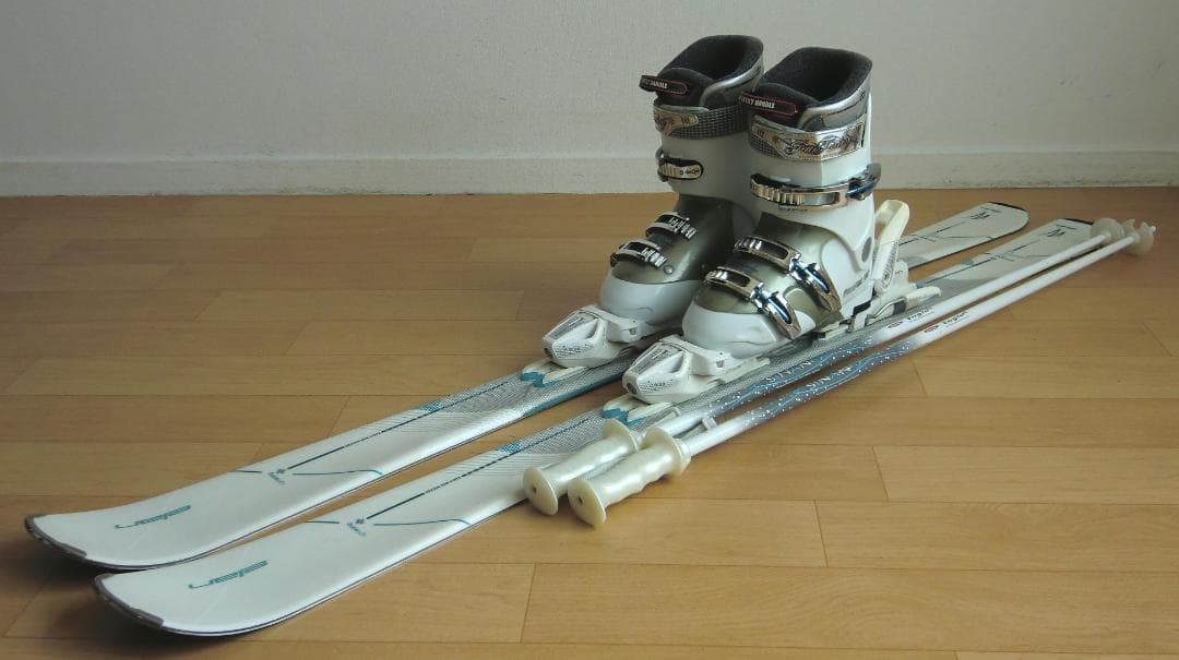 ■■送料無料■ELAN■女性用スキー4点セット■146/24.5■メンテ付■■