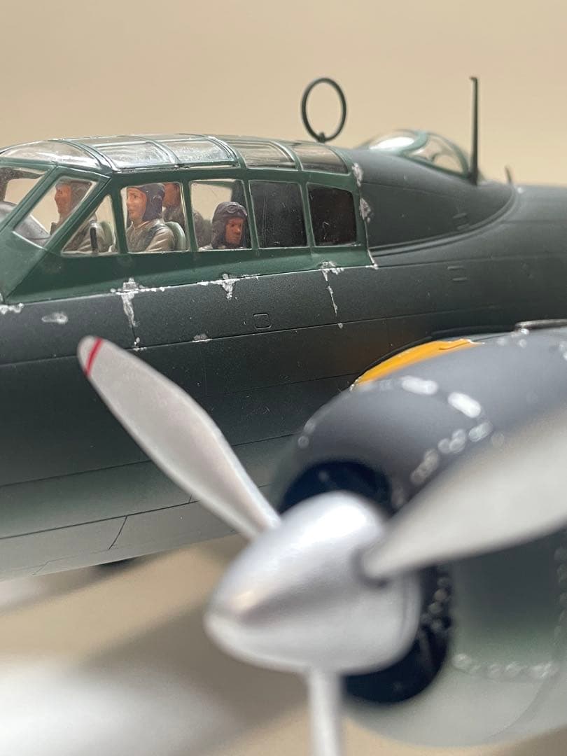 【山本長官搭乗機 】1式陸上攻撃機11型プラモデル完成品