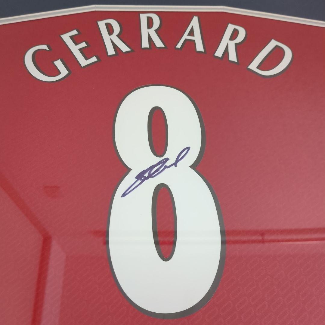 リバプール　スティーブン・ジェラード　サイン入りユニフォーム　額入り　正規品