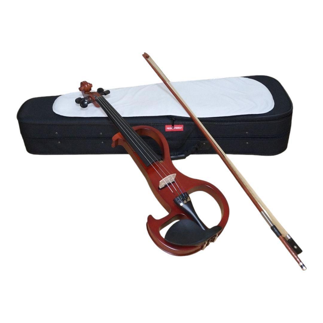美品 PLAYTECH PSV100BR エレクトリックバイオリン 4/4サイズ