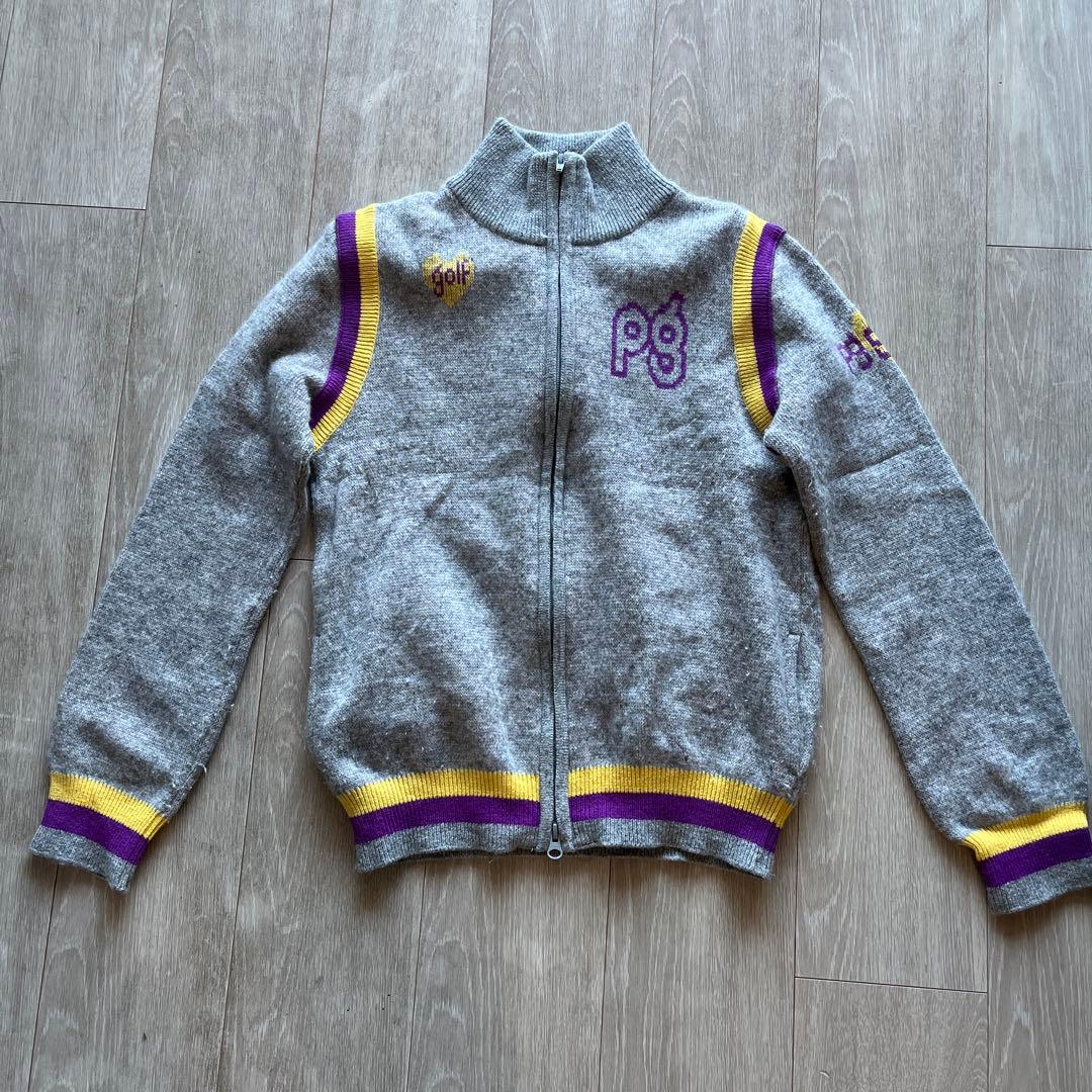 パーリーゲイツ　ウールジップアップセーター