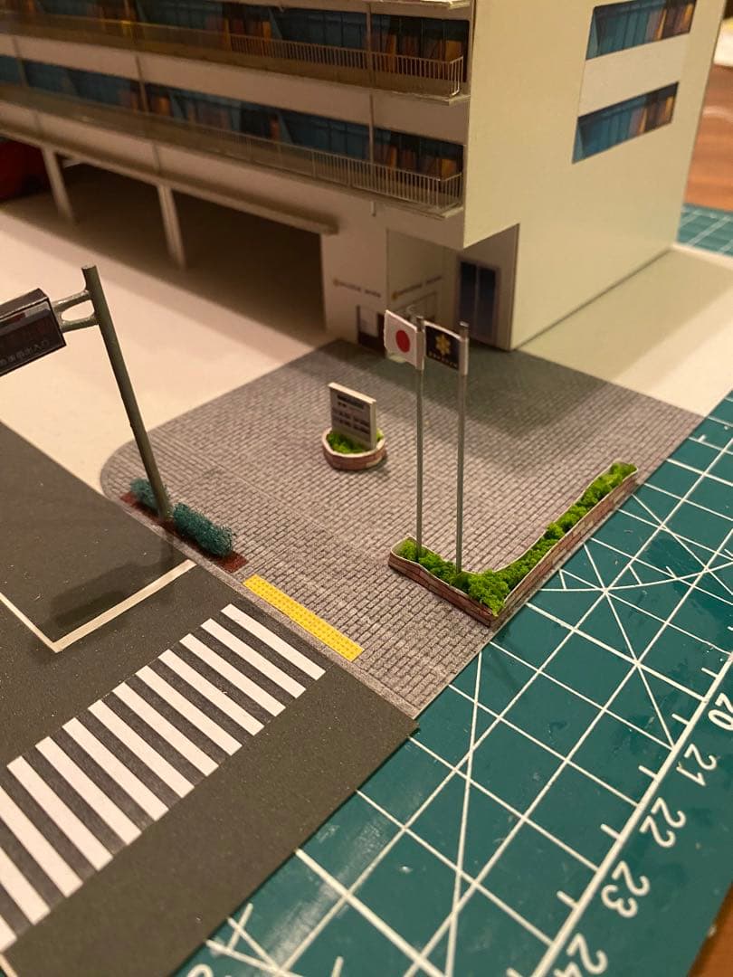 消防署　模型　ジオラマ　ストラクチャー　1/150 鉄道模型