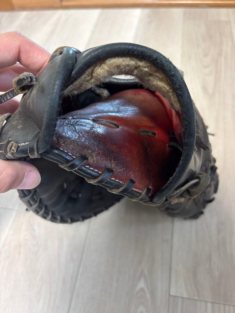 ZETT 硬式グローブ ファーストミット 黒