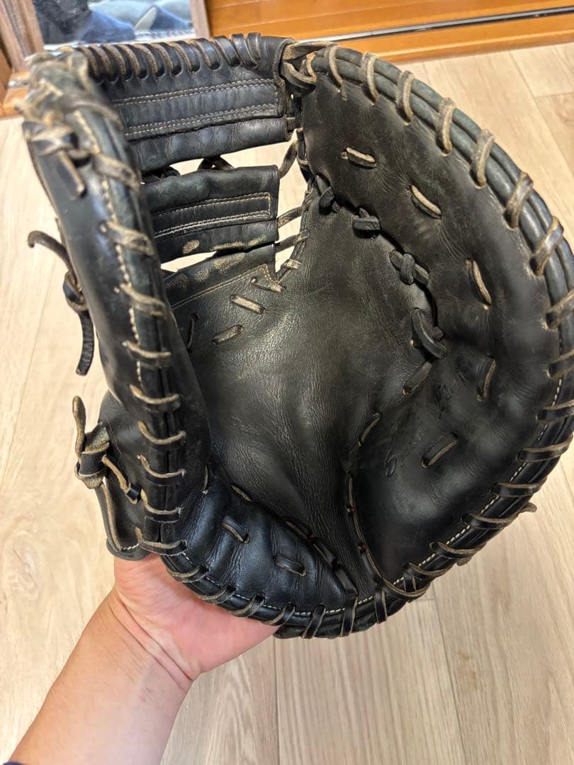 ZETT 硬式グローブ ファーストミット 黒