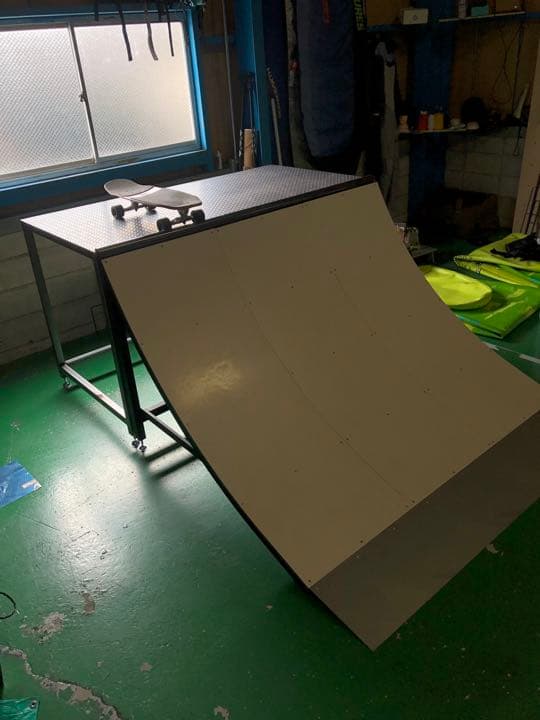 【サーフスケート・スケボー用】 クォーターランプ ミニランプ プラットフォーム付