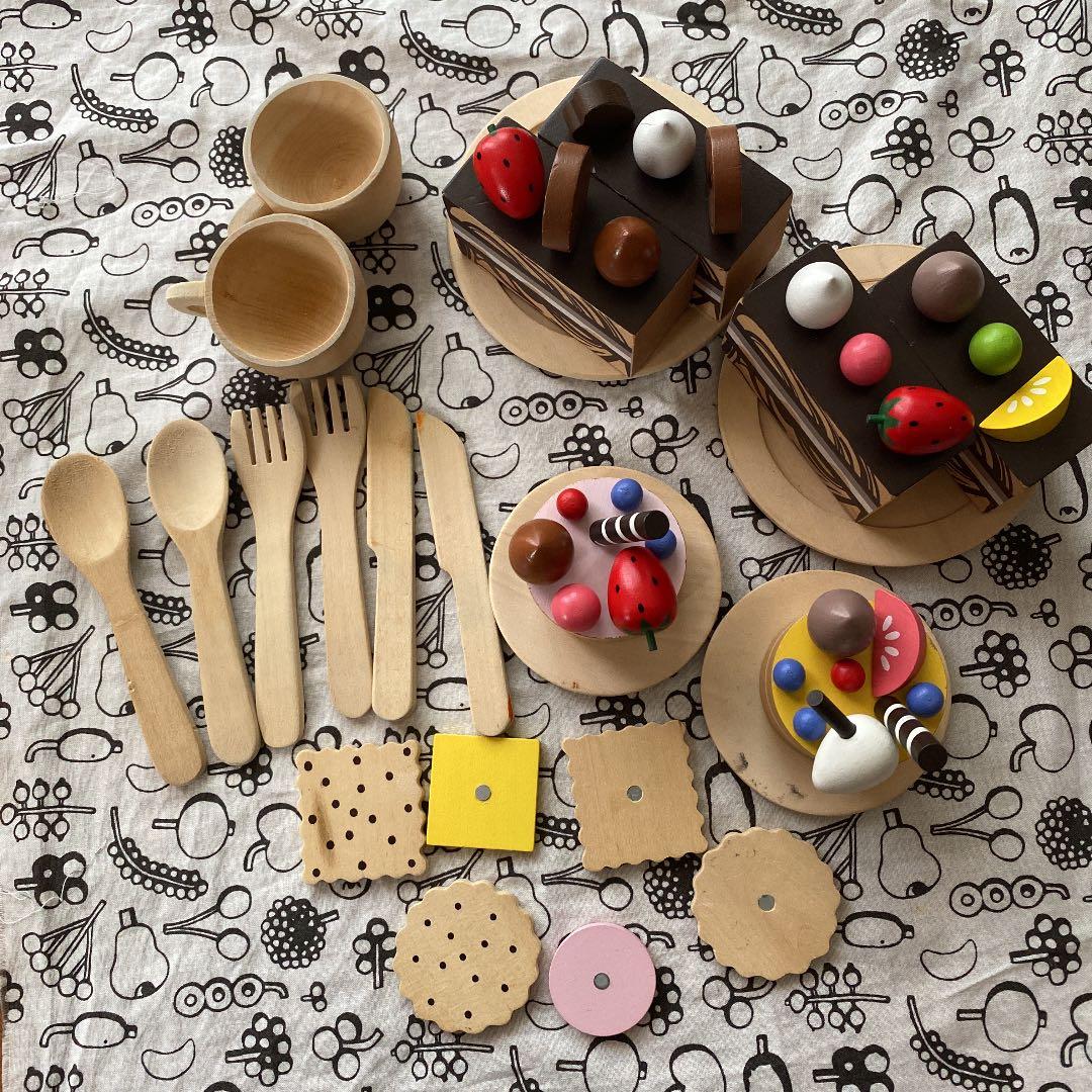 MILAN 木製おままごと　ケーキセット　木のおもちゃ