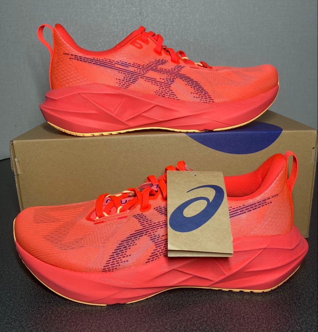 【未使用】アシックス・ノヴァブラスト5・レッド・27cm